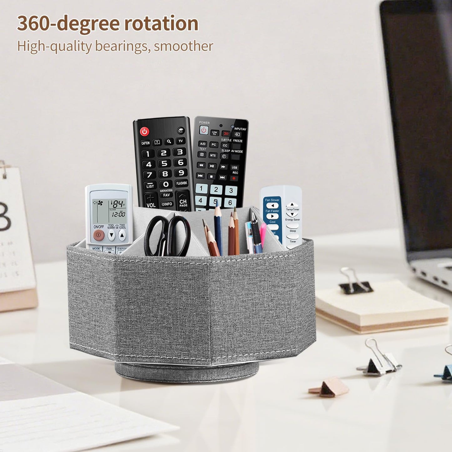 Swivel Remote Control Holder / Small / Grey