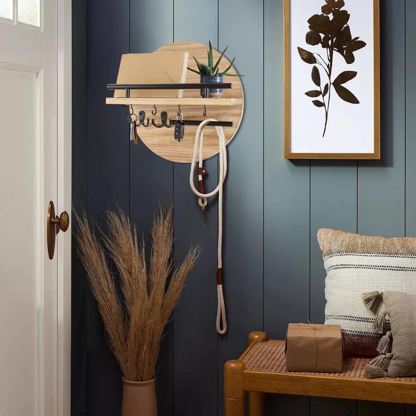 Wood Mail Organizer and Rack / Nature