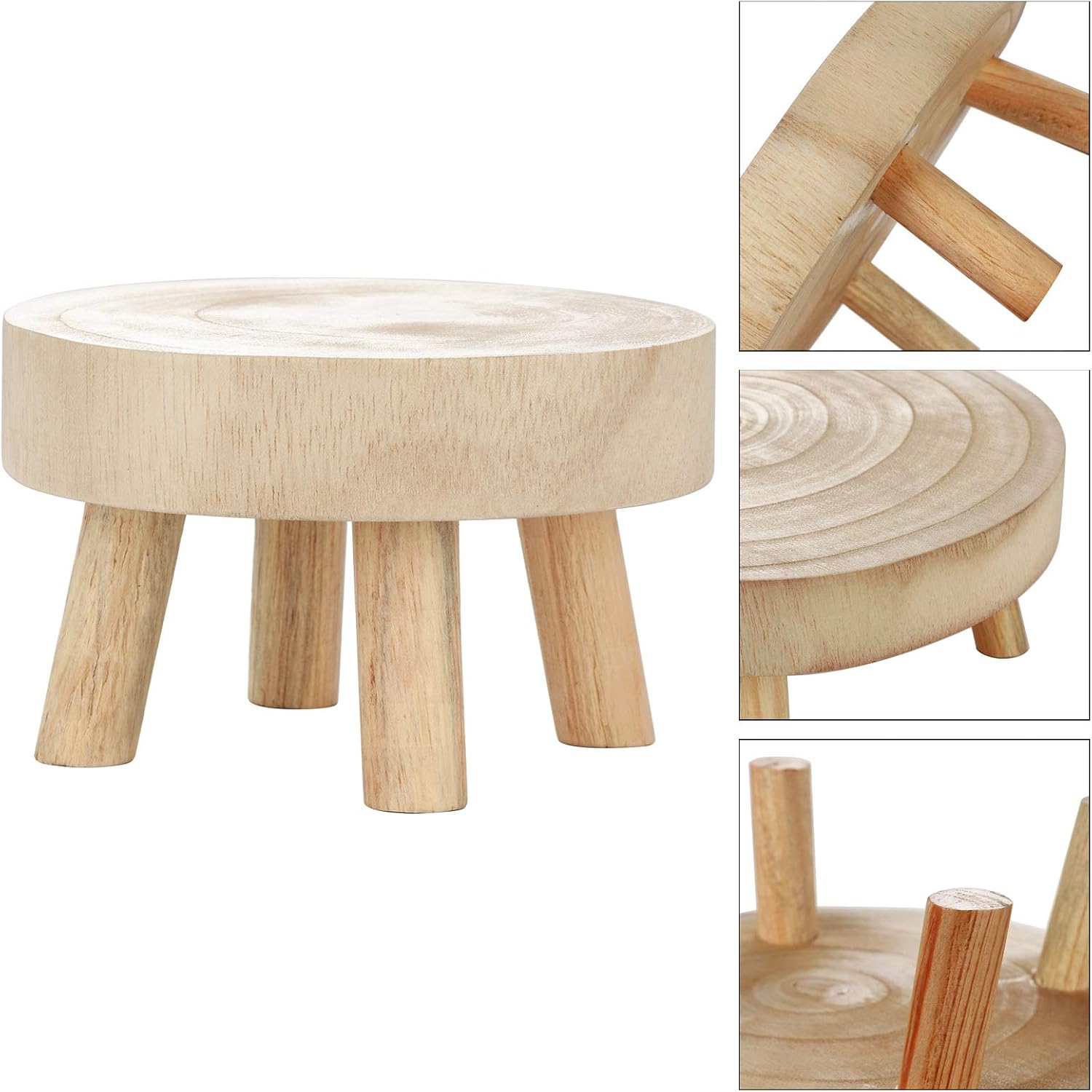 Wood Plant Stands Gardening Stool Indoor Plant Stands Vintage Wood Grain Garden Plant