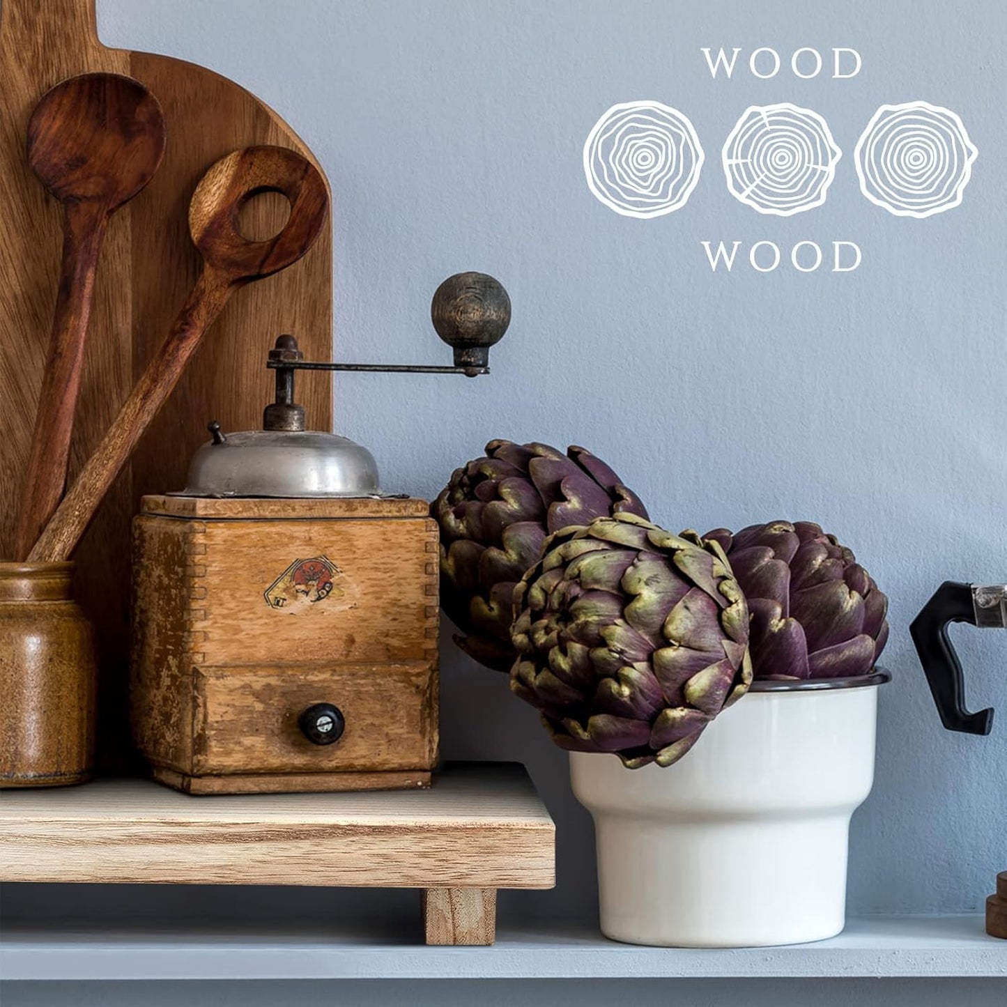 Wood Riser Tray Soap / Natural / 12 x 7