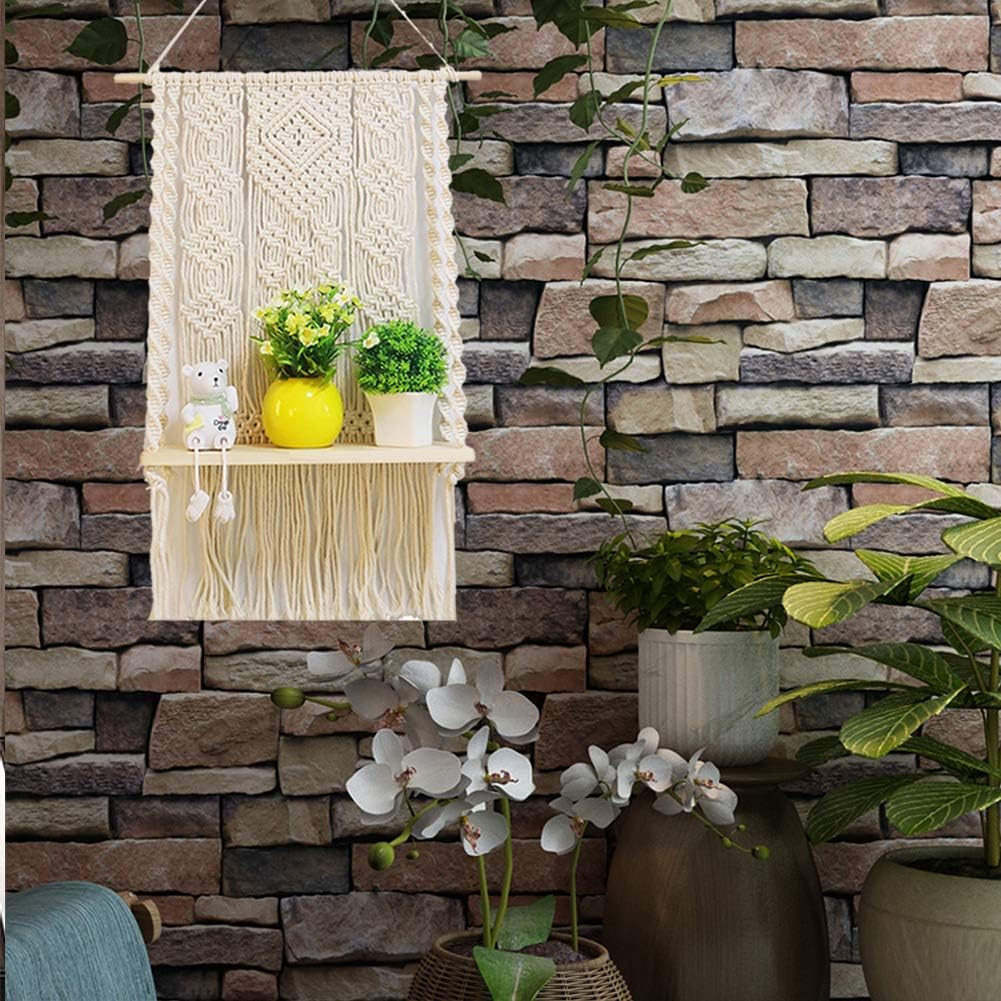 Handmade Indoor Boho Pot Basket Hanger Holder