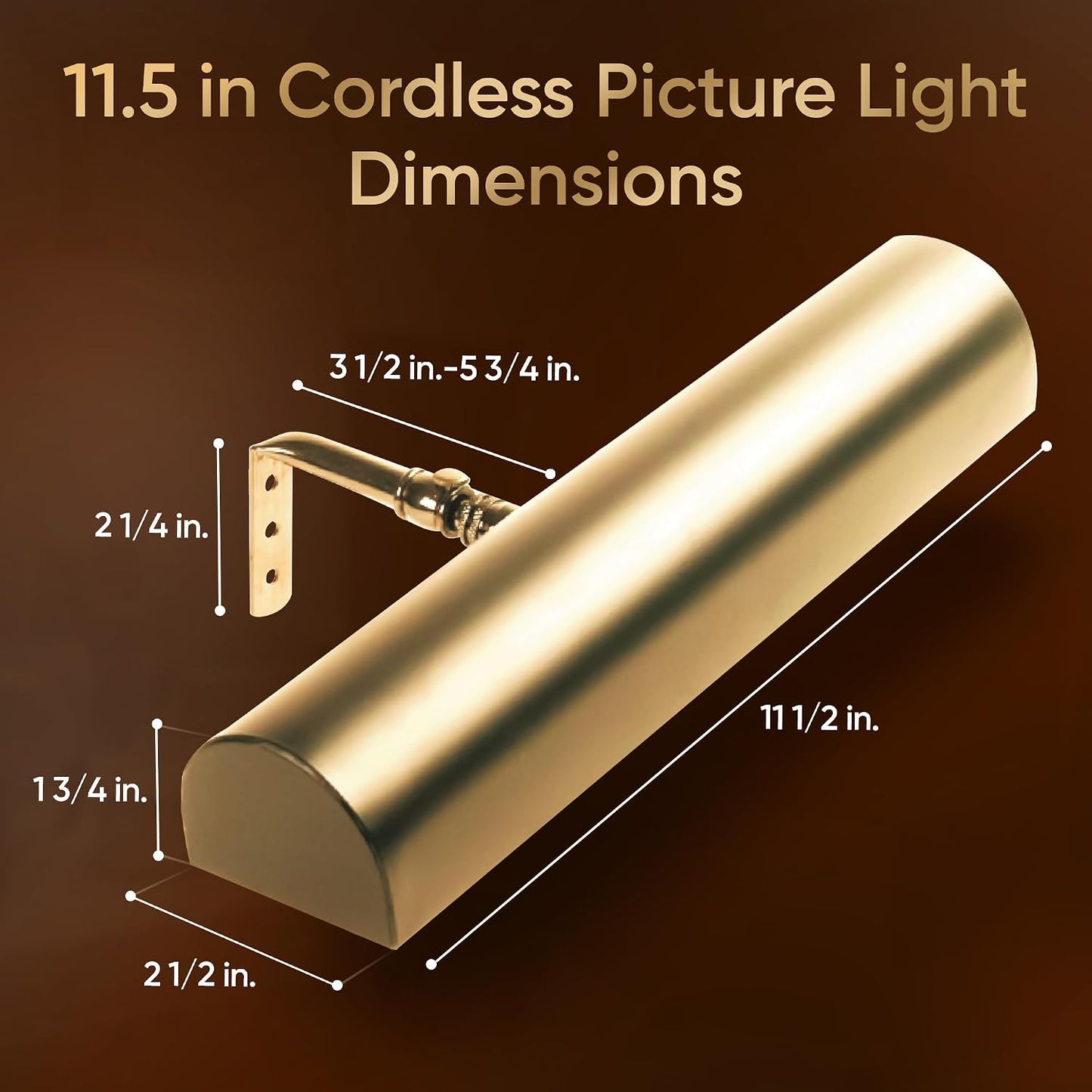 Concepdesigns Picture Light, Battery Operated Picture Light, Dimmable Wireless Picture Lights for Wall, Art Light