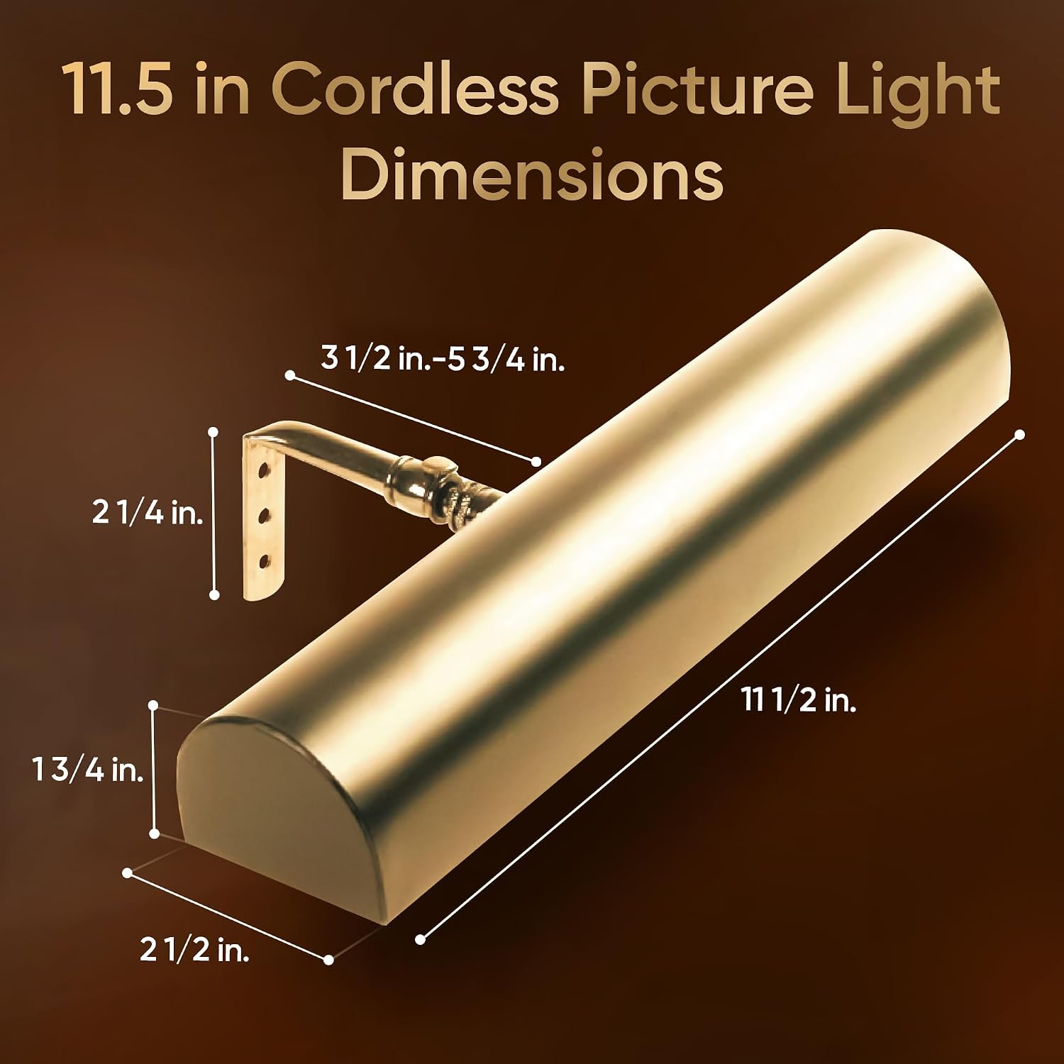 Concepdesigns Picture Light, Battery Operated Picture Light, Dimmable Wireless Picture Lights for Wall, Art Light