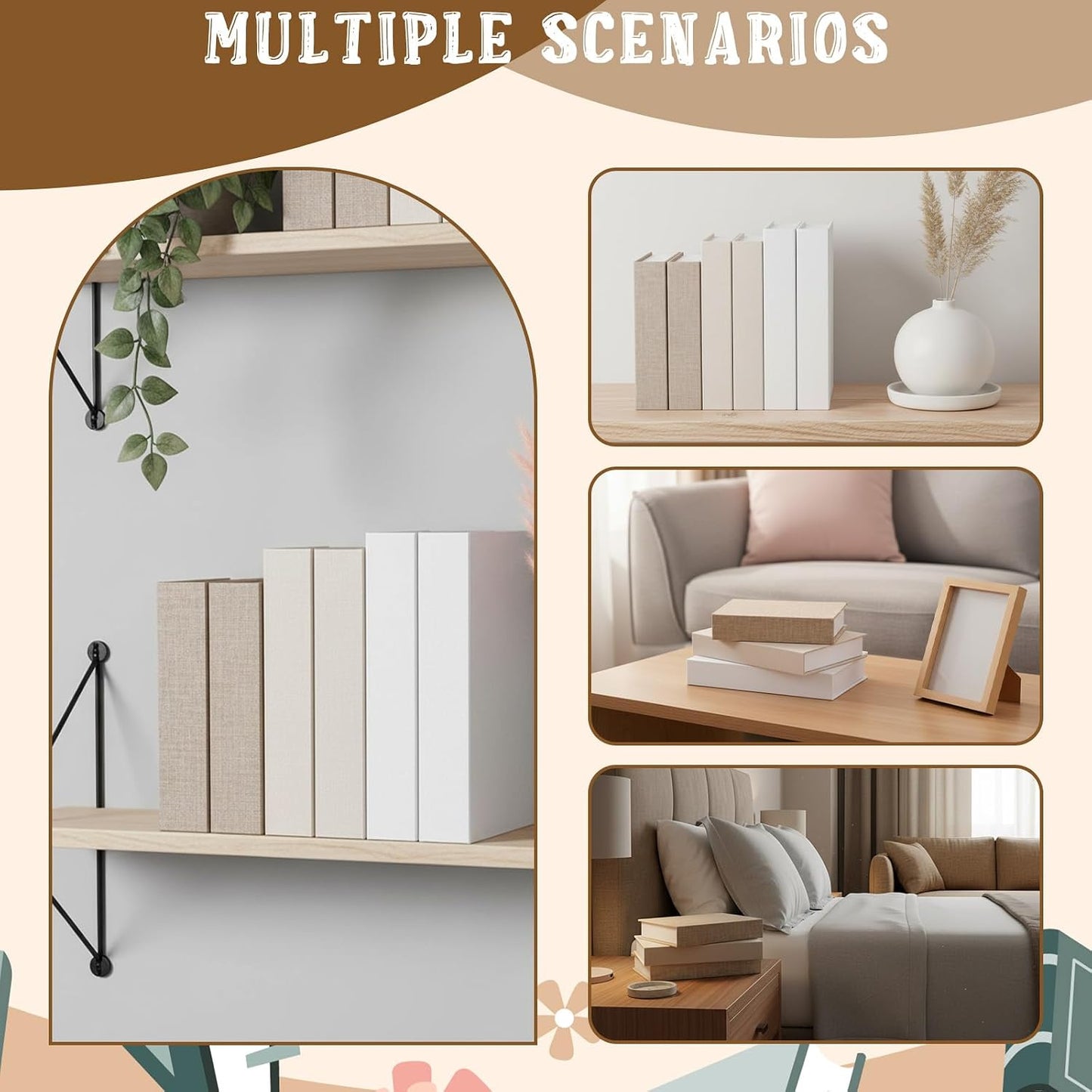 Faux Decorative Books Set / Set of 6