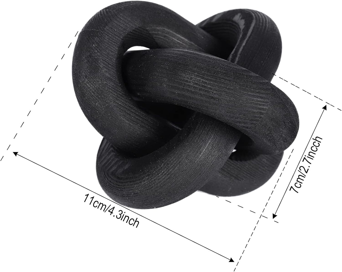 Wood Knot Decor / Black