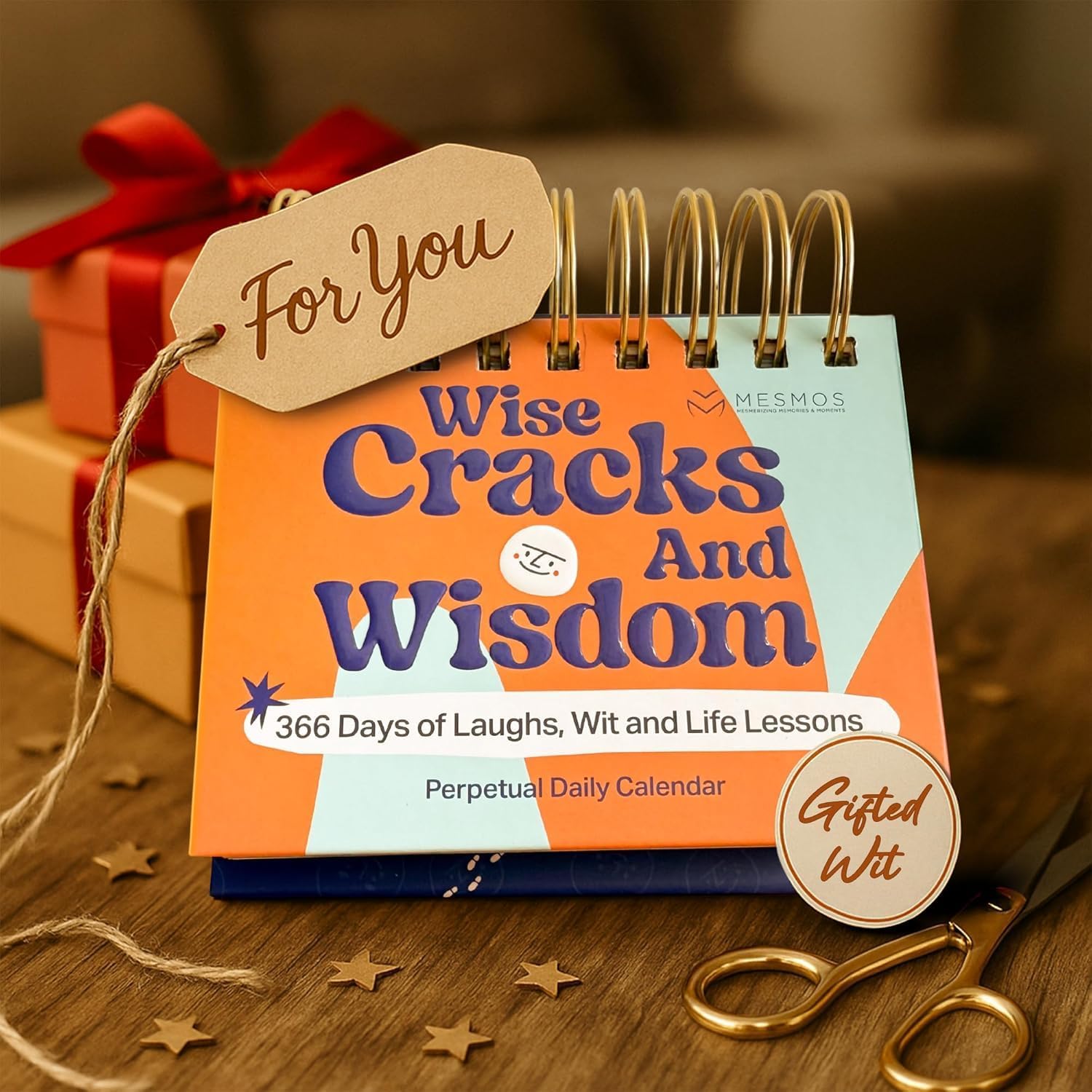 366 Days of Laughs & Life Lessons, Perpetual Desk Calendar 2026, 2027 & Beyond, Funny Gifts & Desk Decor, Office Decor