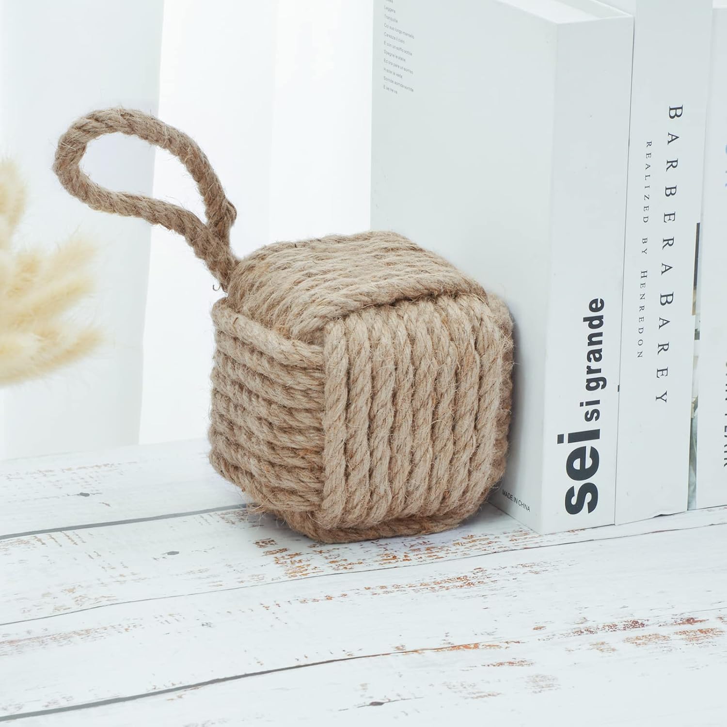 Jute Weighted Interior Doorstop / Jute Knot 5