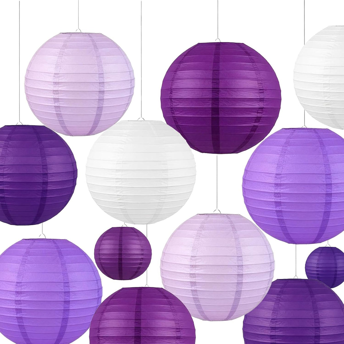 CC wonderland zone 12pcs Pastel Blue Fruit Green and Purple Paper Honeycomb Balls,Hanging Tissue Pom poms for Baby Shower Birthday Party Decorations