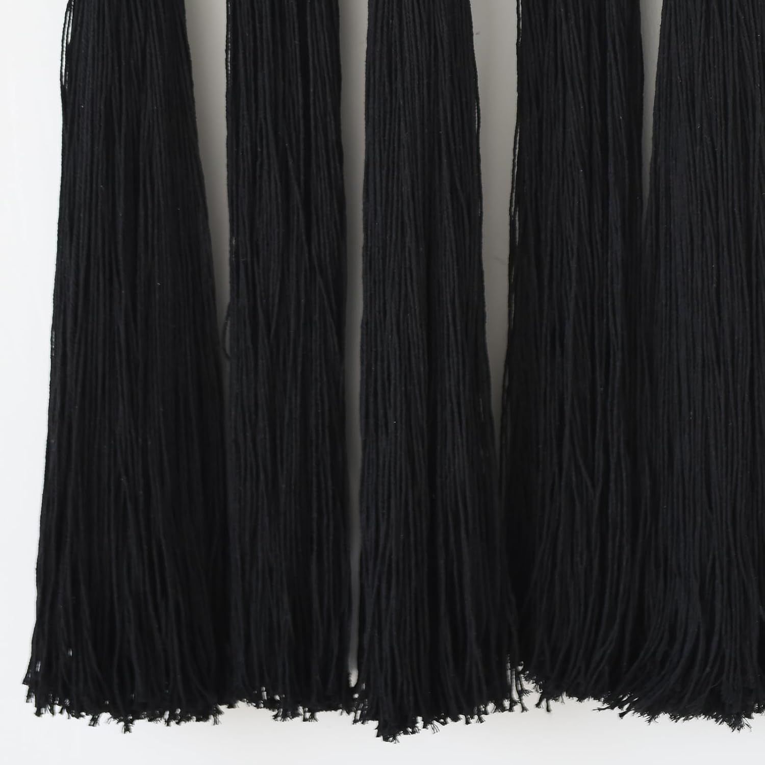 Macrame Wall Hanging Sphericity Cotton Tassels Textile Hanging Geometric Yarn Wall / Black1 / Black