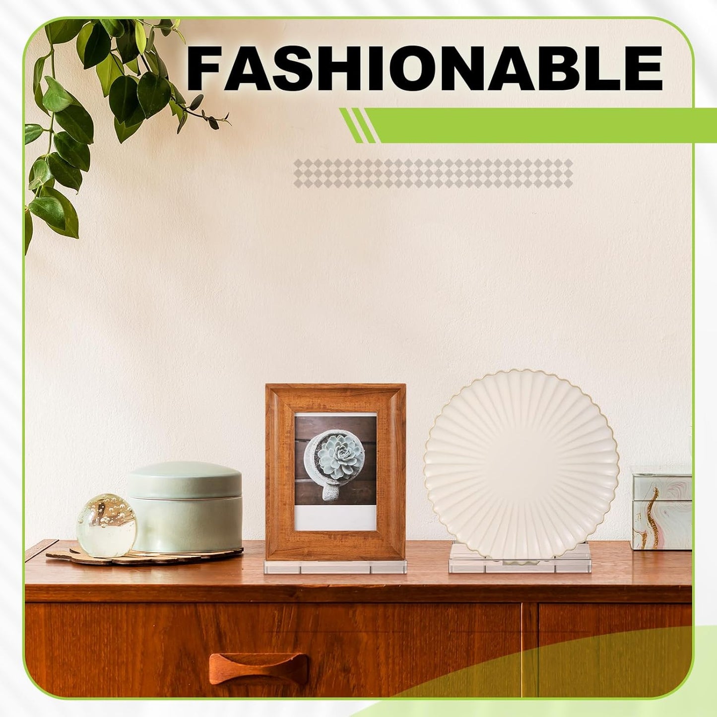 Tabletop Acrylic Display Stand Easel Acrylic Book Display Holder Artwork / Clear / 8 x 3.5 x 8