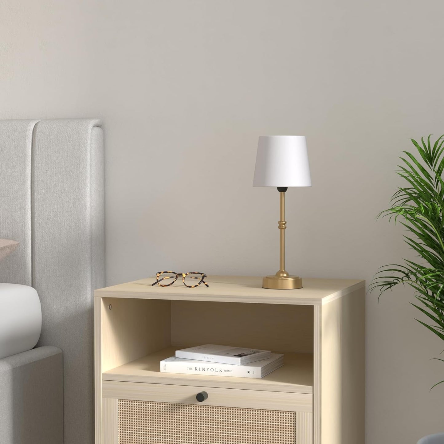 O’Bright Seraph - Cordless LED Table Lamp with Dimmer, Built-in Rechargeable Battery, 3-Level Brightness, Patio Table