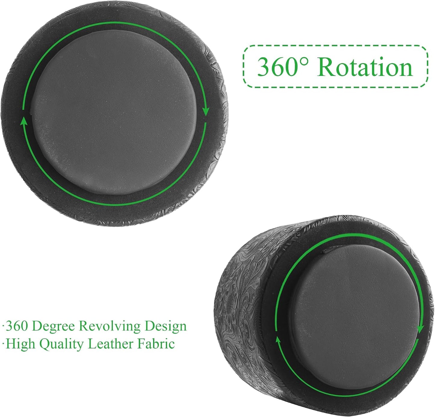 Remote Control Holder / 1-carved Black / 360 Degree Rotation