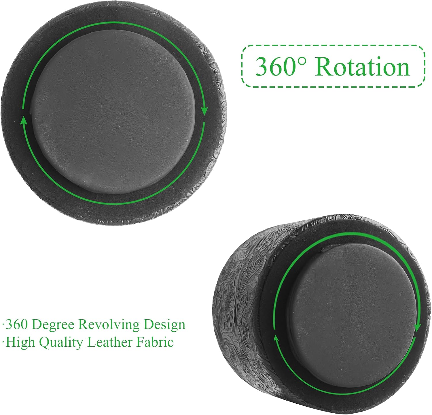 Remote Control Holder / 1-carved Black / 360 Degree Rotation