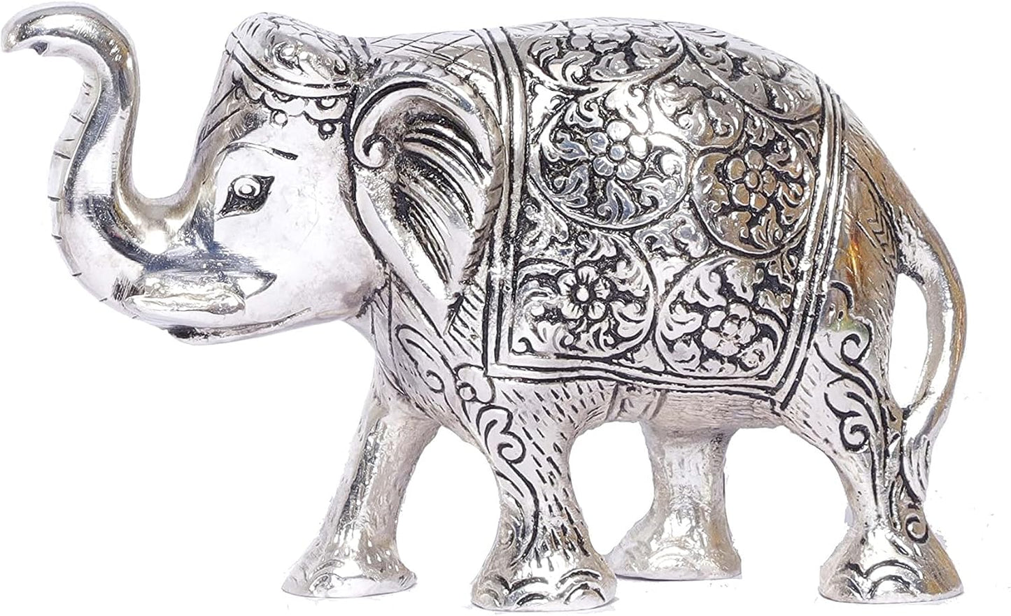 Metal Elephant Color for Showpiece Home / Silver
