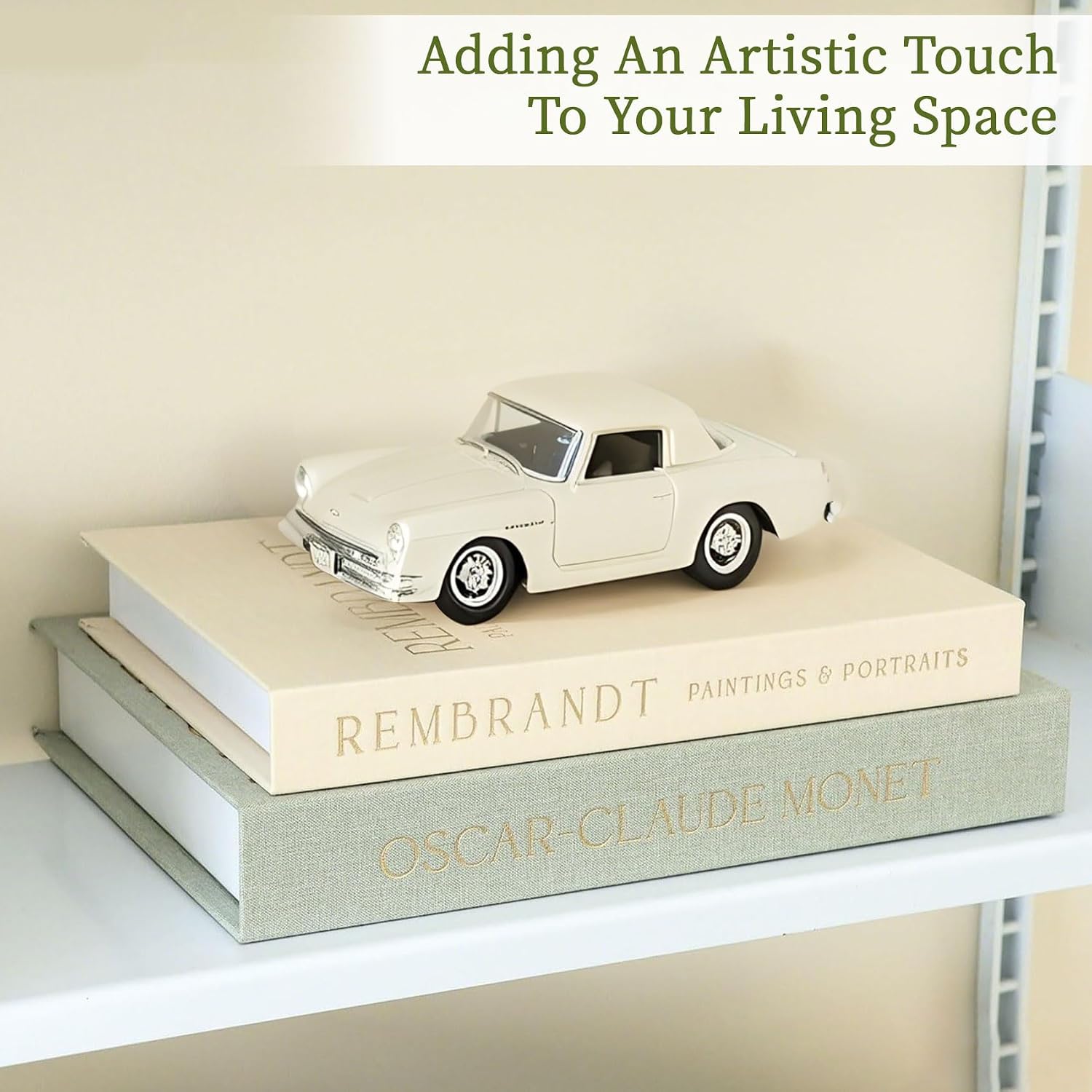 Fake/Faux Books / Green-beige / Set of 2