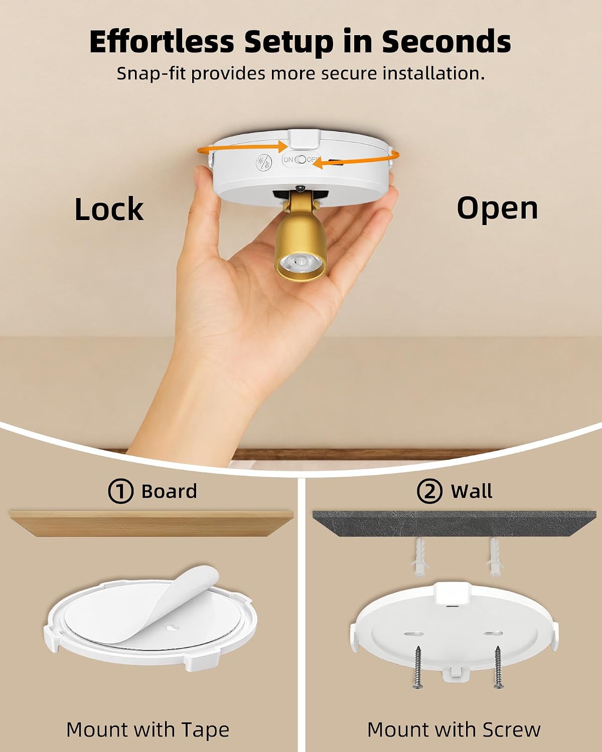 EZVALO 3-Pack Spotlight Indoor, Rechargeable Battery Picture Lights, Wireless Uplights with Remote, Dimmable, ⁠3 Color