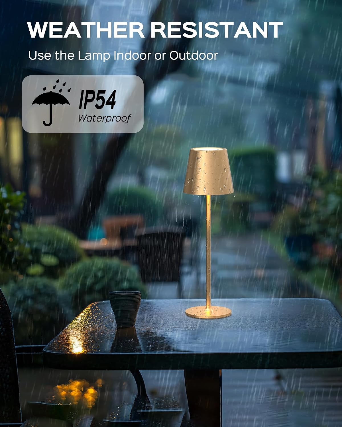 JACKYLED Cordless Table Lamps Rechargeable, 3 Adjustable Height, 5000 Capactiy Operated, 3 Colors Smooth Dimming