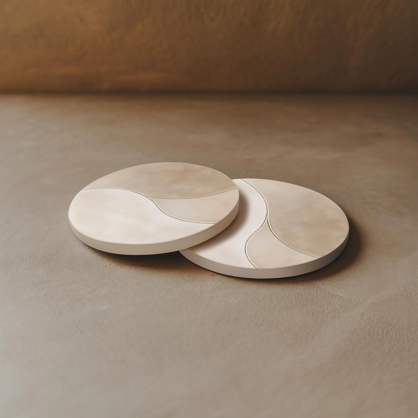 Holder / Modern Marble Look / Clay 1 / Set of 6