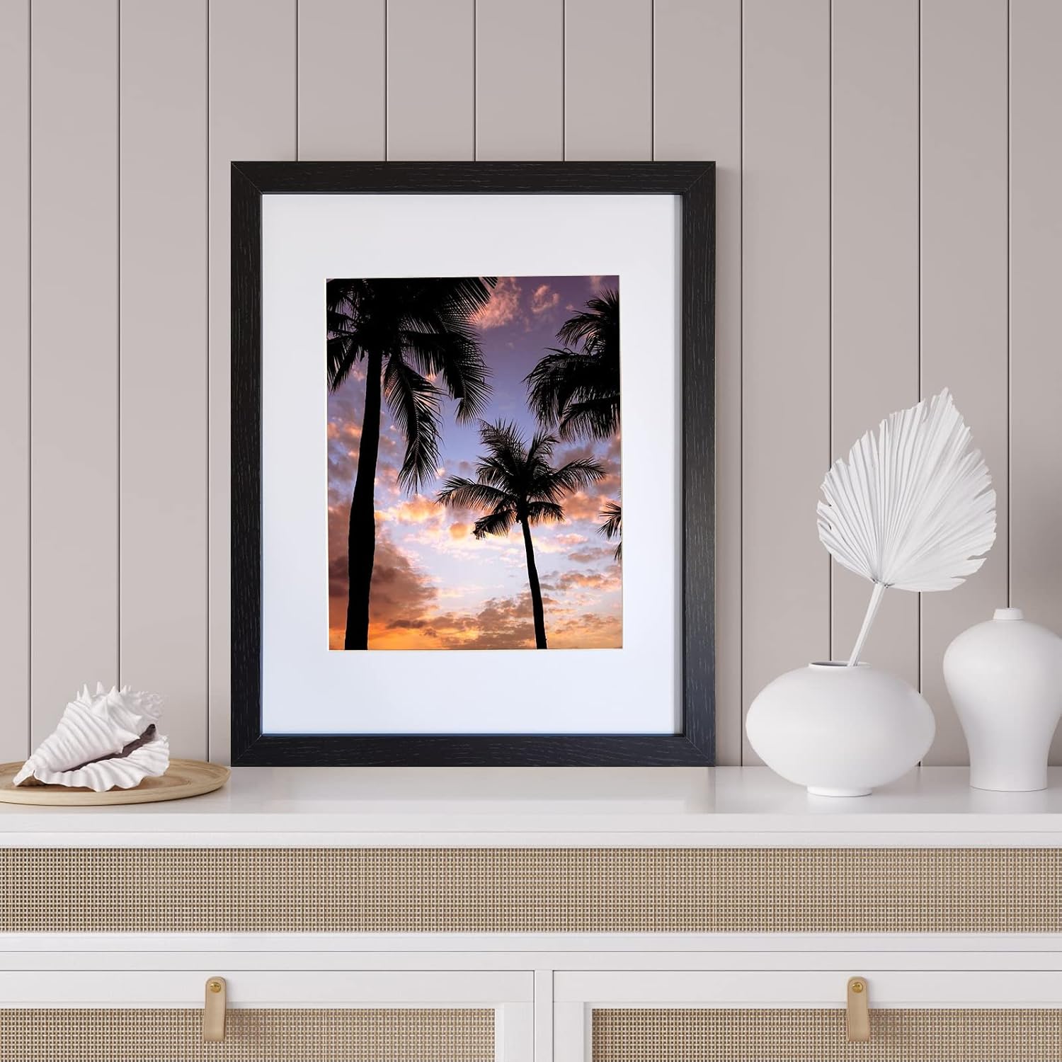 SESEAT 11x14 Picture Frames Black Display Pictures 8x10 With mat or 11x14 Prints Without Mat, Wall Mounting, 6PCS