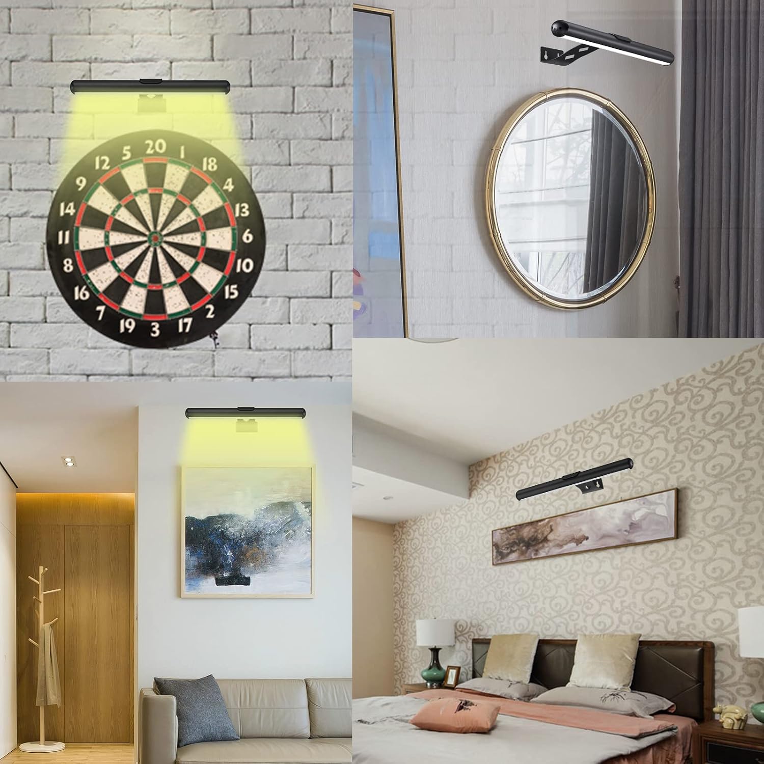 MIOBLUE Rechargeable Picture Lights with Remote,Full Metal Painting Light Display LED Battery Lamp with 3 Lighting