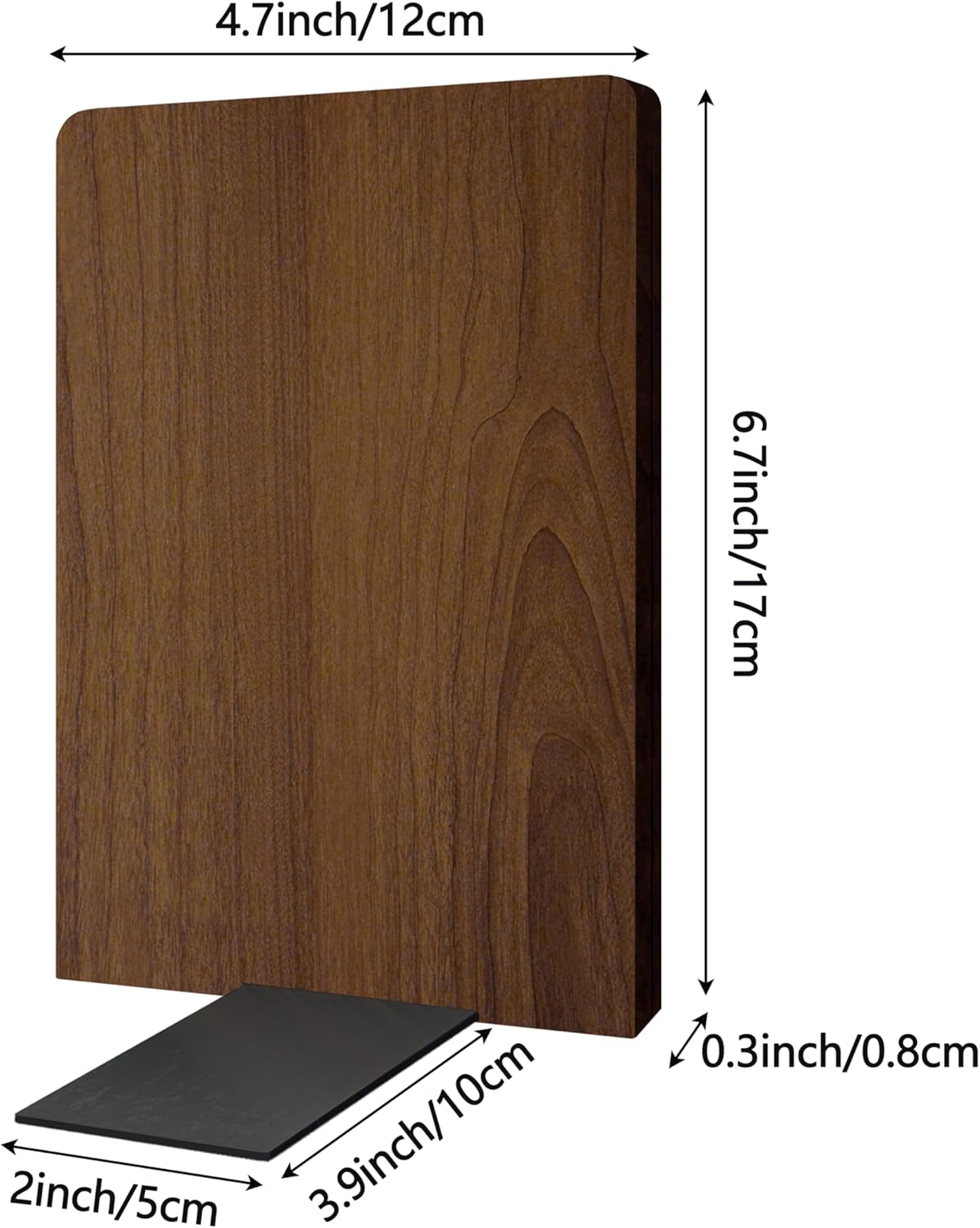 Walnut Wood Book Ends / 3 Pairs-square