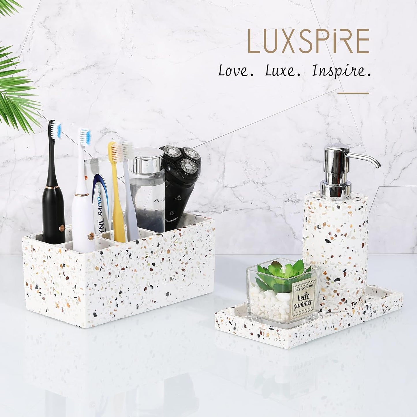 Bathroom Vanity Tray / Terrazzo / Mini / 8 x 4