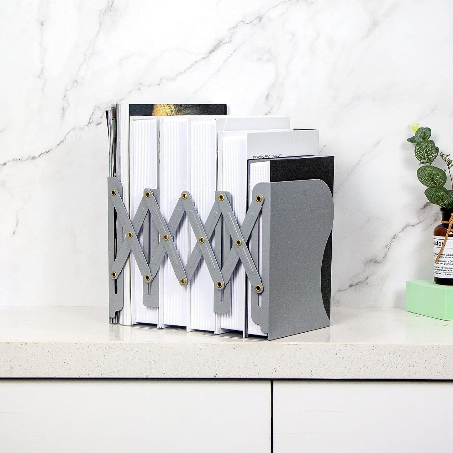 Metal Bookends for Heavy Books / Gray