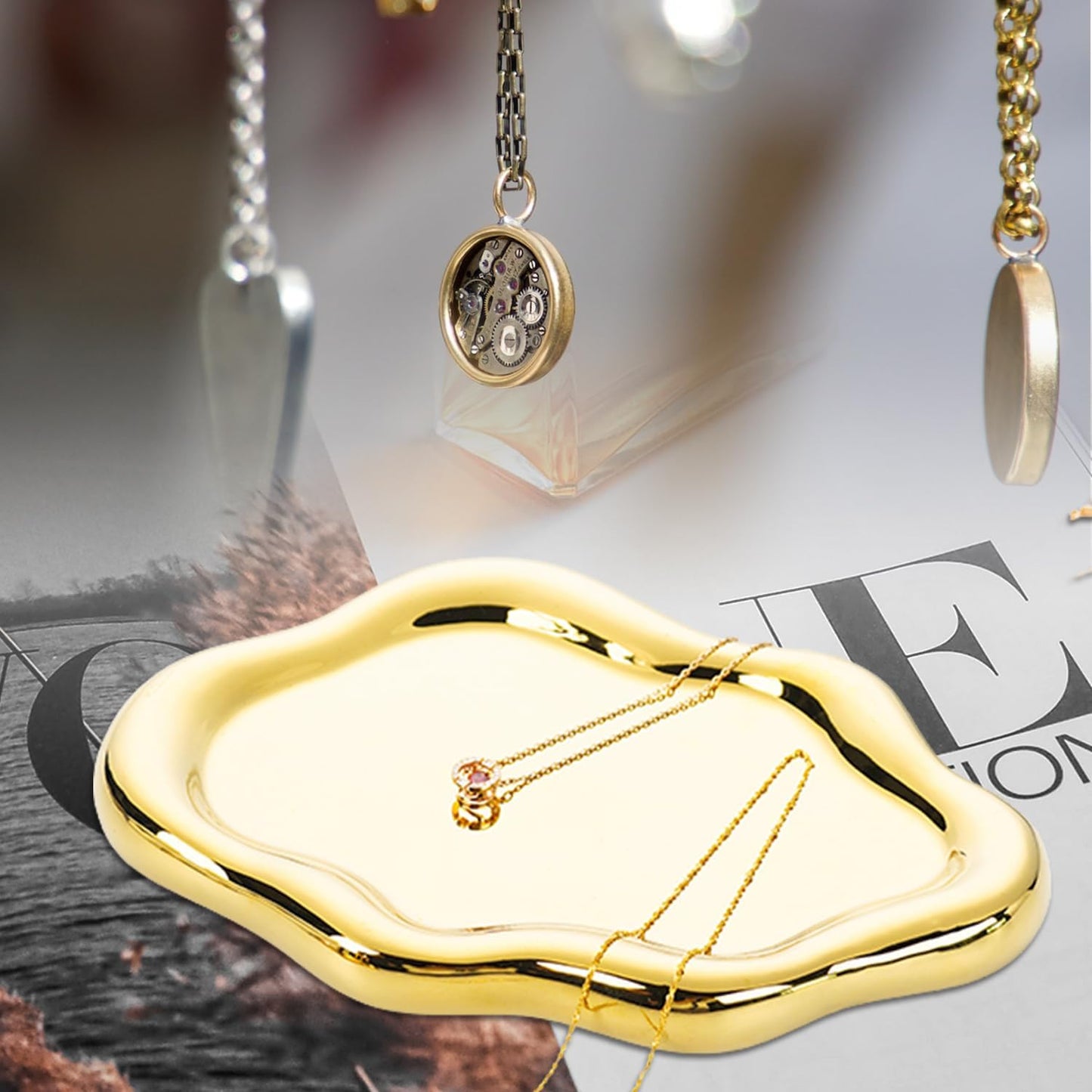 Watch Keys Tray Ring / Gold