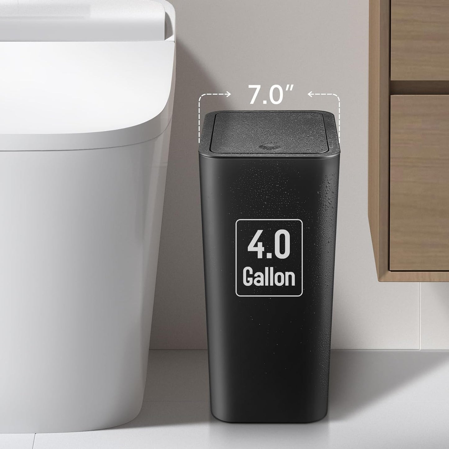 Press Top Bin / Black