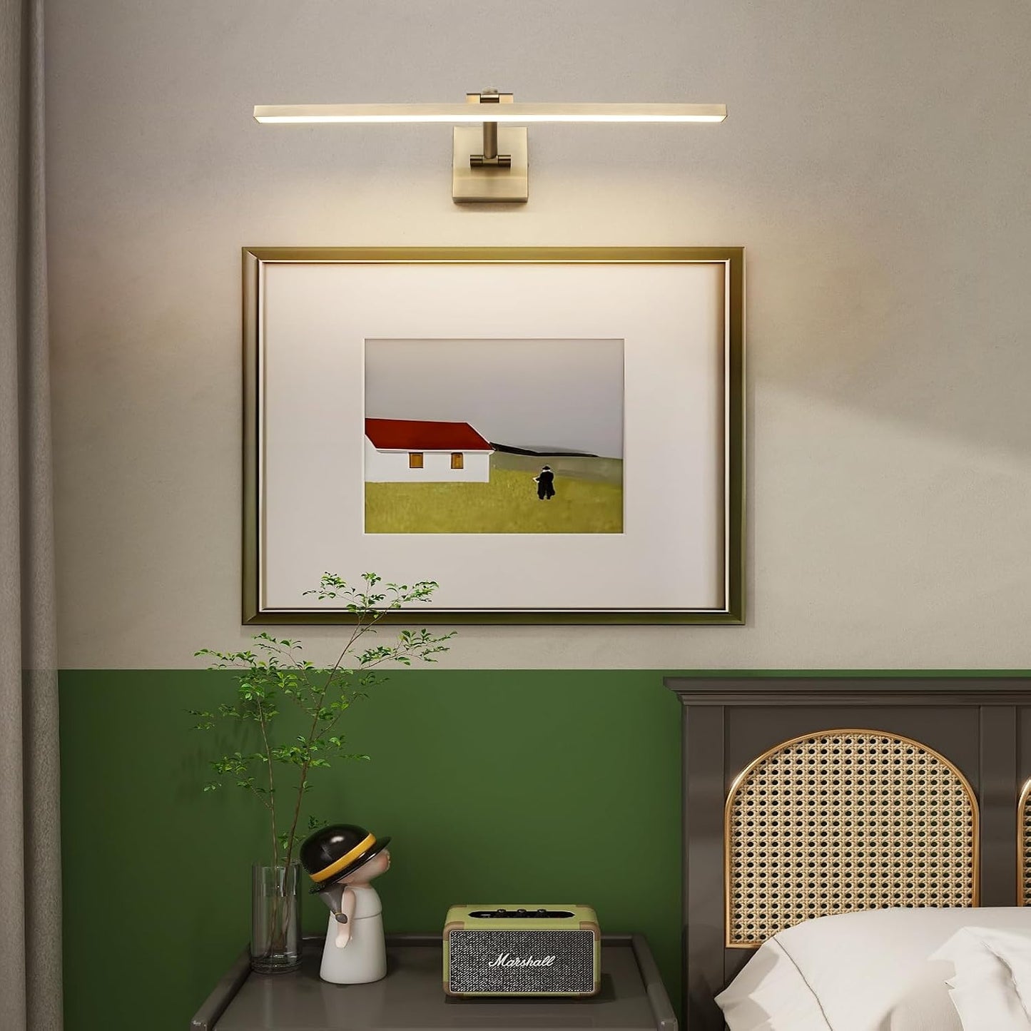 LED Modern Dimmable Picture Lights for Wall 23.62 Inch Hard-Wired Picture Frame Lights for Paintings Gallery Light with
