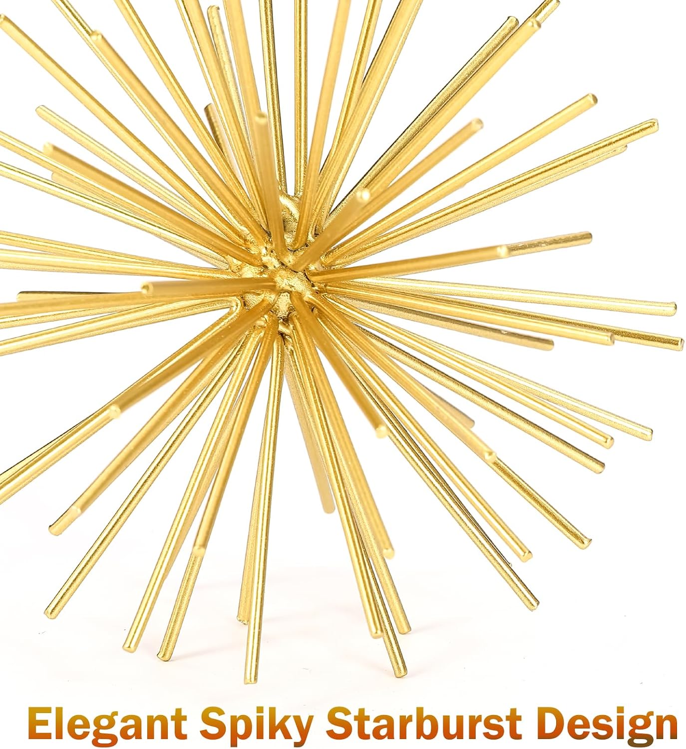 Mid-Century Modern / Gold-starburst-6 / 6 Inch