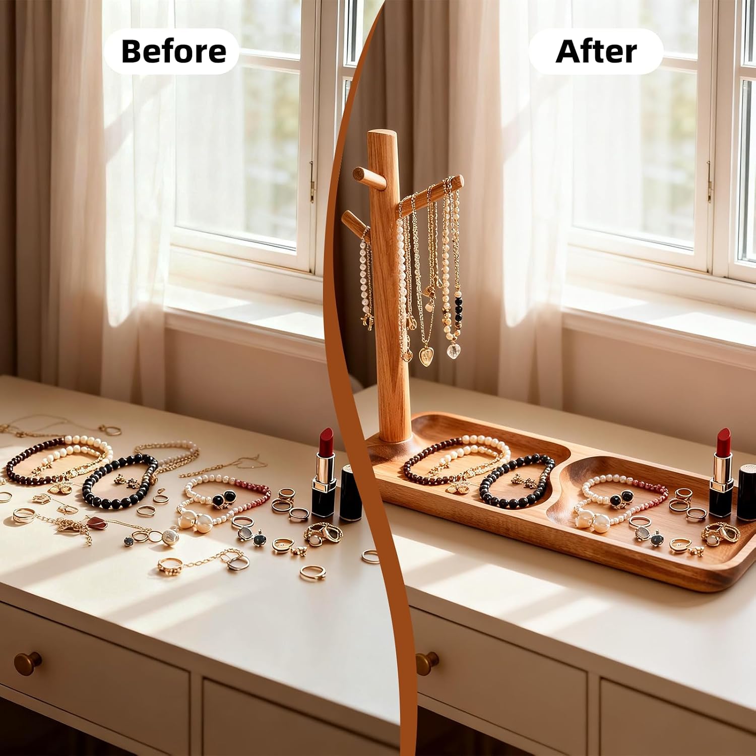 Wooden Catchall Organizer / Rectangle