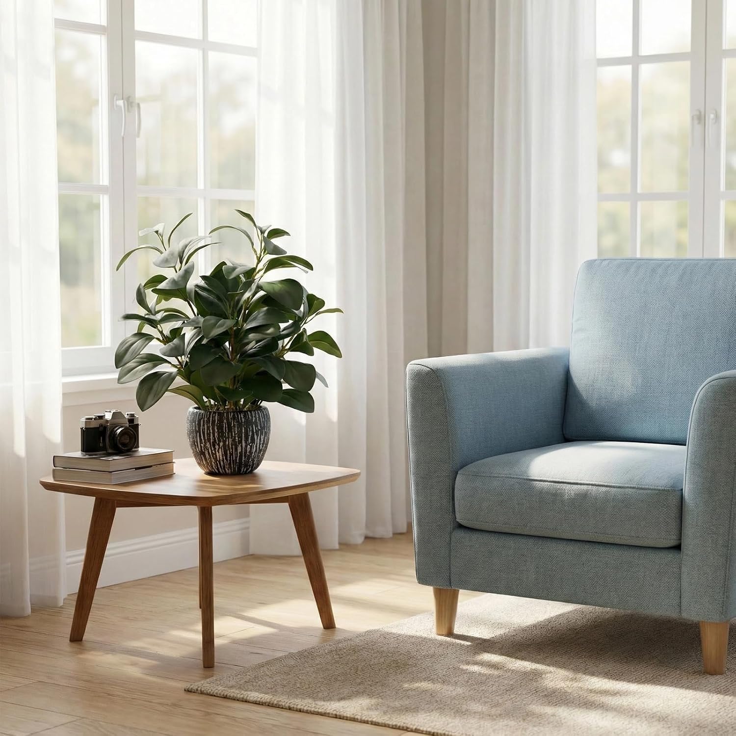 Lifelike Potted Faux Plants / Artificial Plants / 13.2 Inch