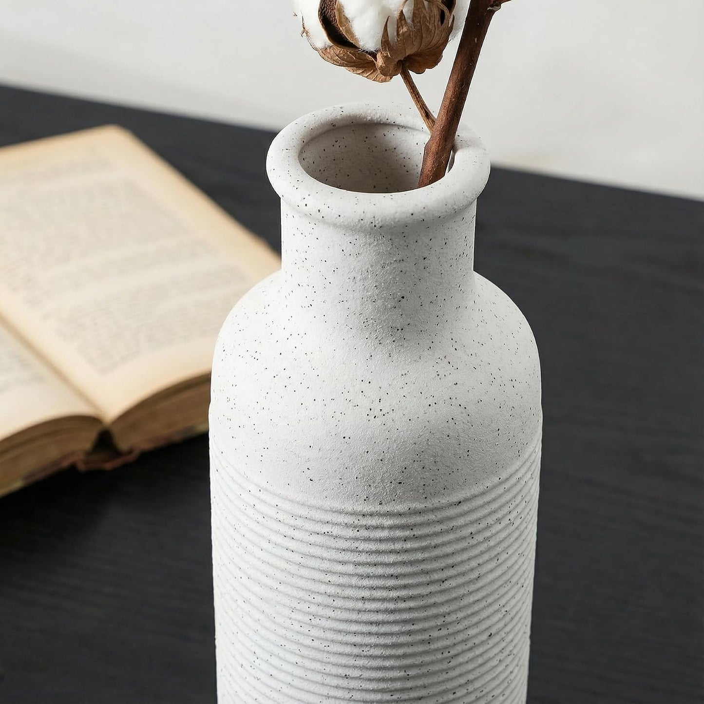 Rustic Farmhouse Vase / White1 / Set of 3