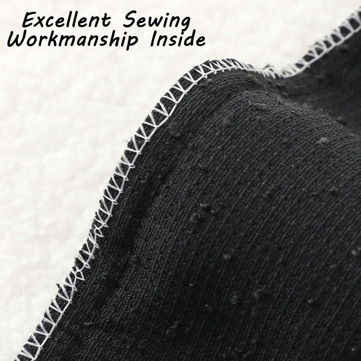 Decorative Throw Pillow Covers Soft Solid Boucle Textured Cushion Case / Black / 18 x 18 / Set of 2
