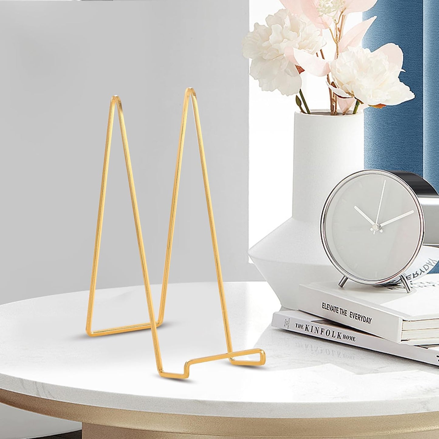 Large Plate Holder Display Stand - 12 inch Super Tall Big Plate Stands for Heavy Duty Display - Metal Picture Frame