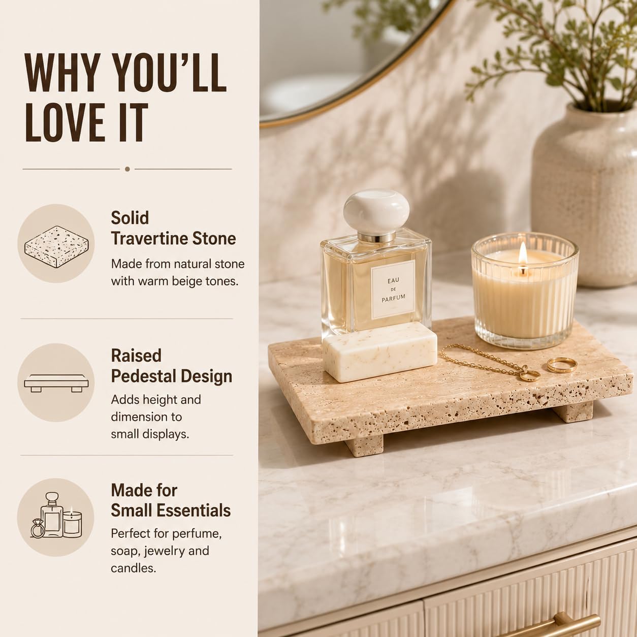 Jewelry and Candles / Beige