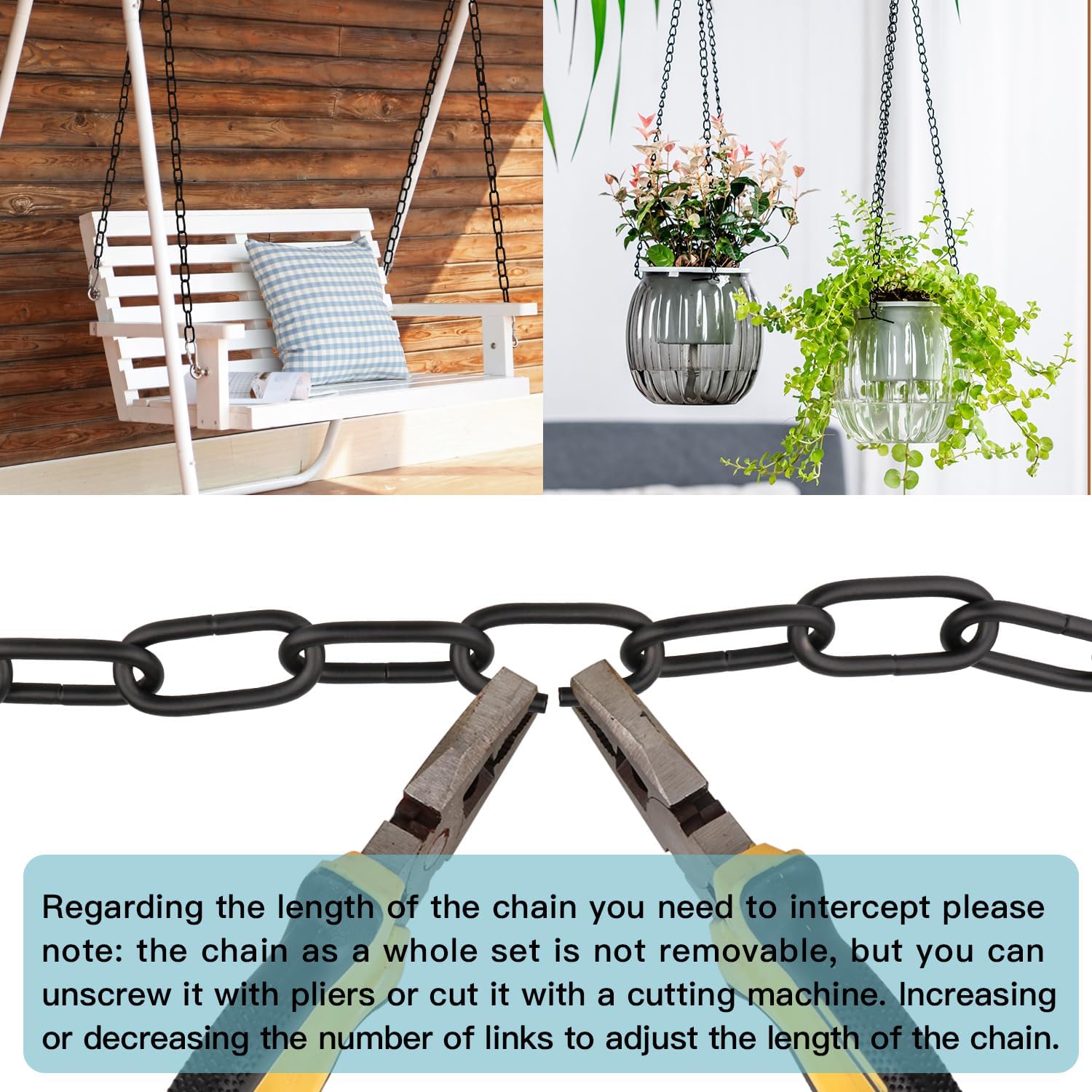 Light Fixture Chain / Black