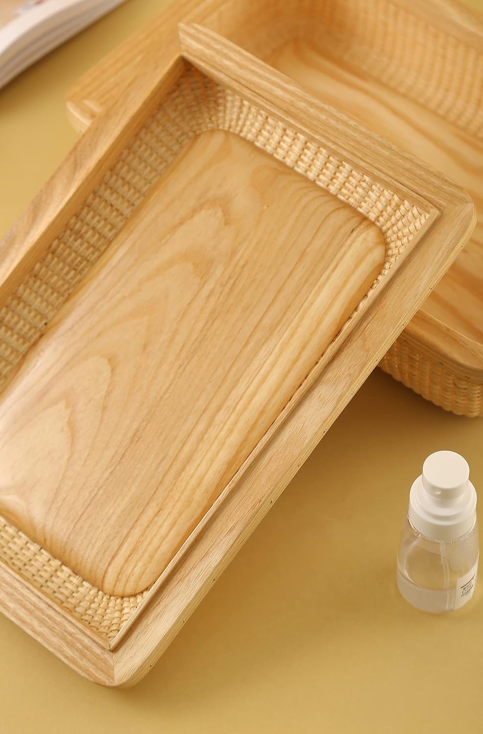 Cane Weave Storage Basket / Ash Height7.5in / Natural