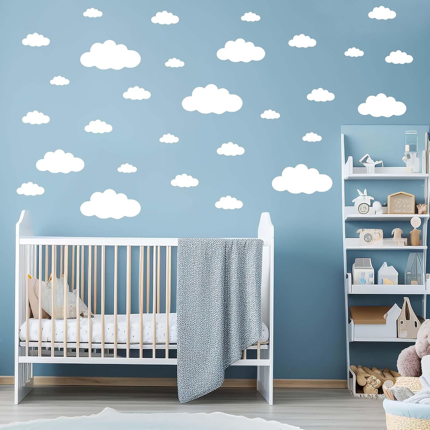 62PC Cloud Wall Stickers / Cloud-62pc / White