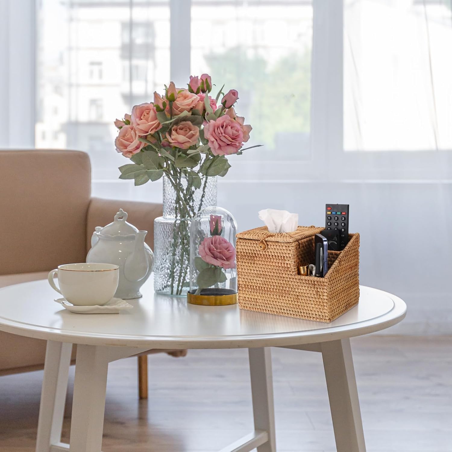 2 Side Organizer / Natural / Rattan