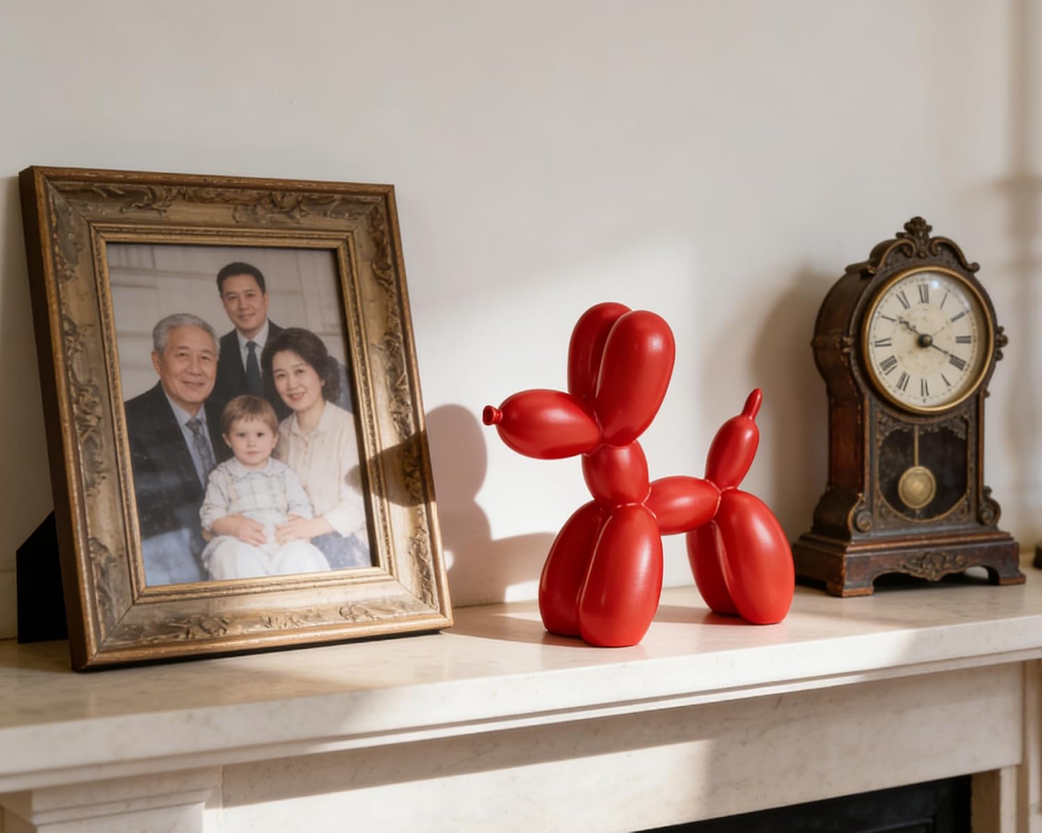 Balloon Dog Statue Decor / 4 Inch / Red