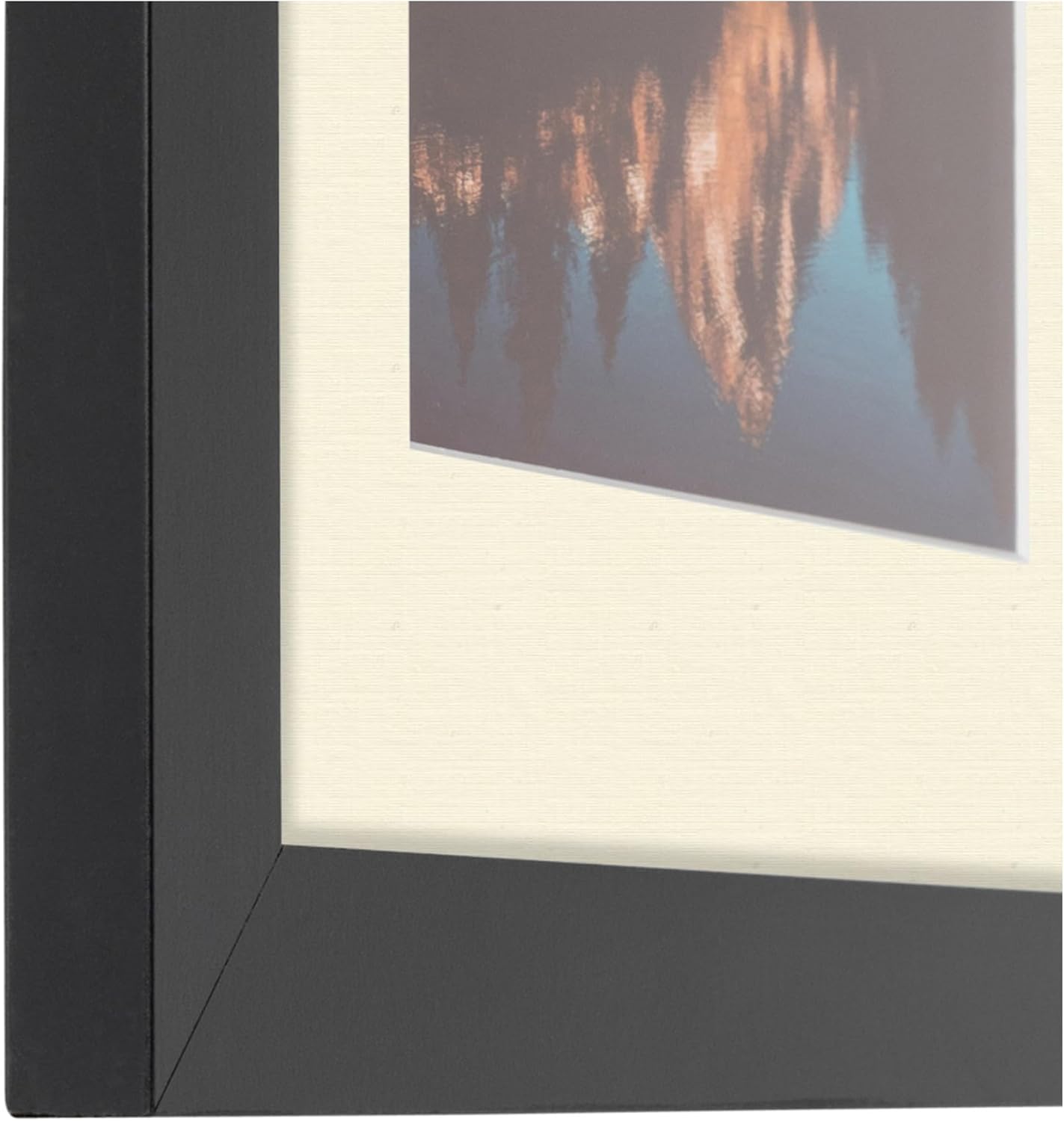 ArtToFrames Collage Picture Frame 3 Opening 3-5x7 Photo Frame | Made in USA | Black Frame Ivory and Black Mats | Wall