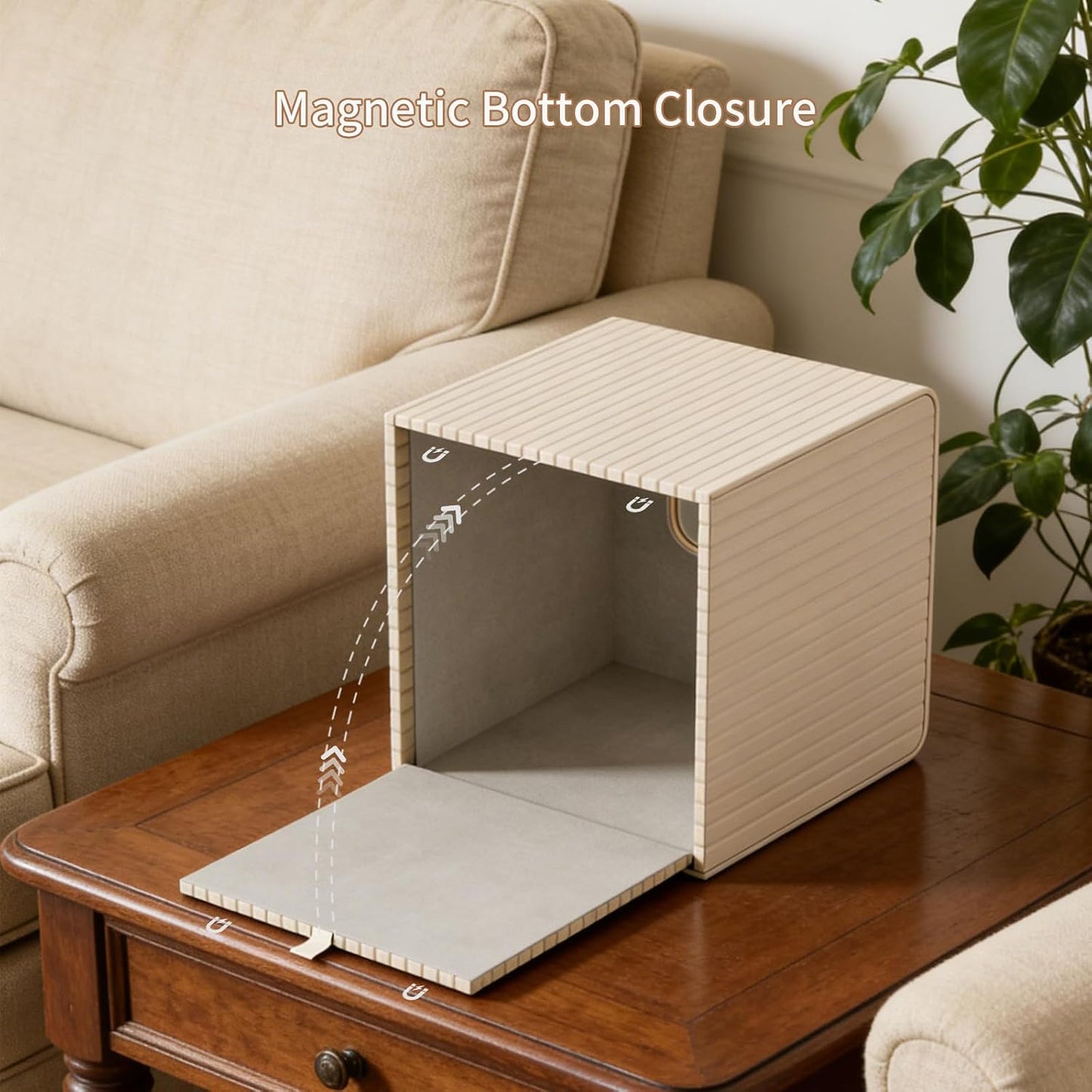 Modern Facial PU Tissue Holder Napkin Dispenser Accessories / Beige