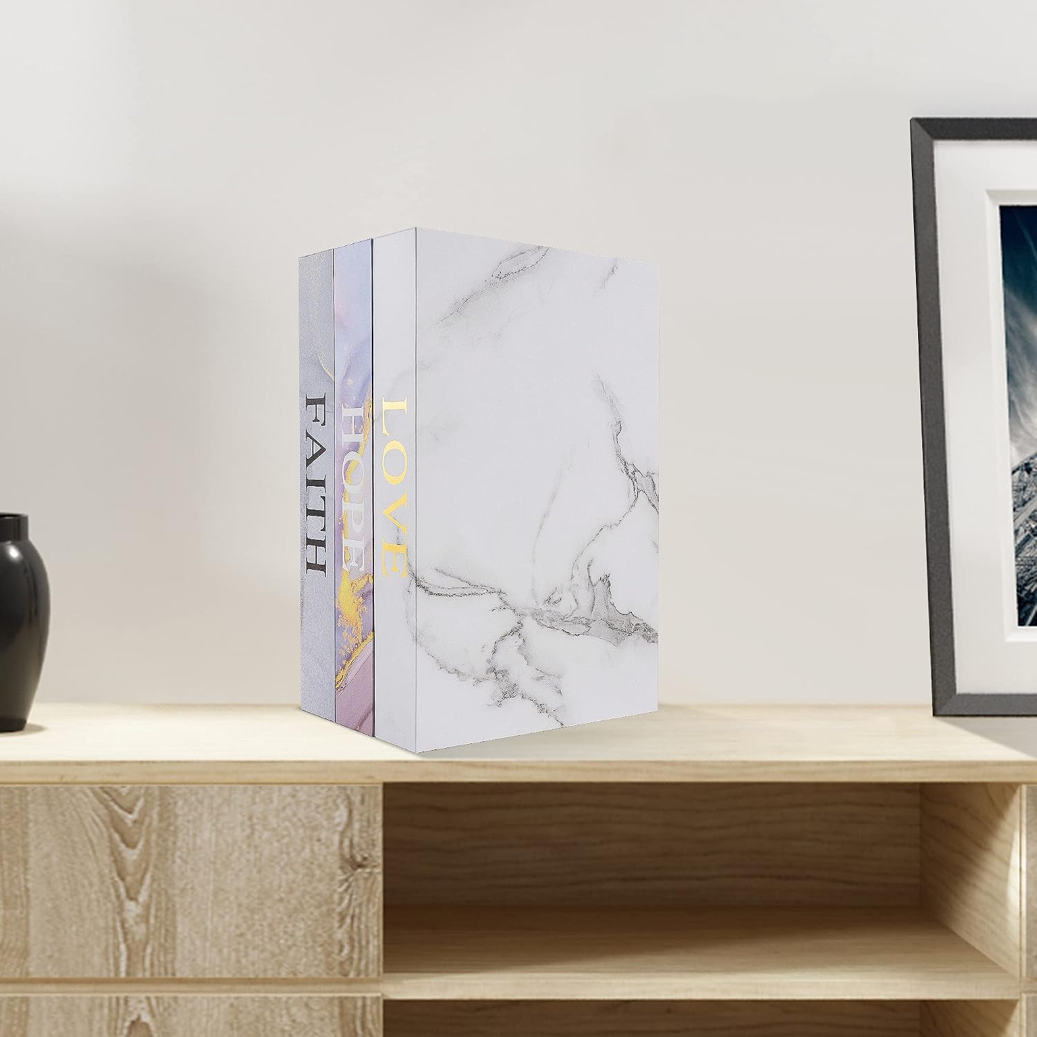 Home Decorative Faux Book Boxes / Z110 / Set of 3