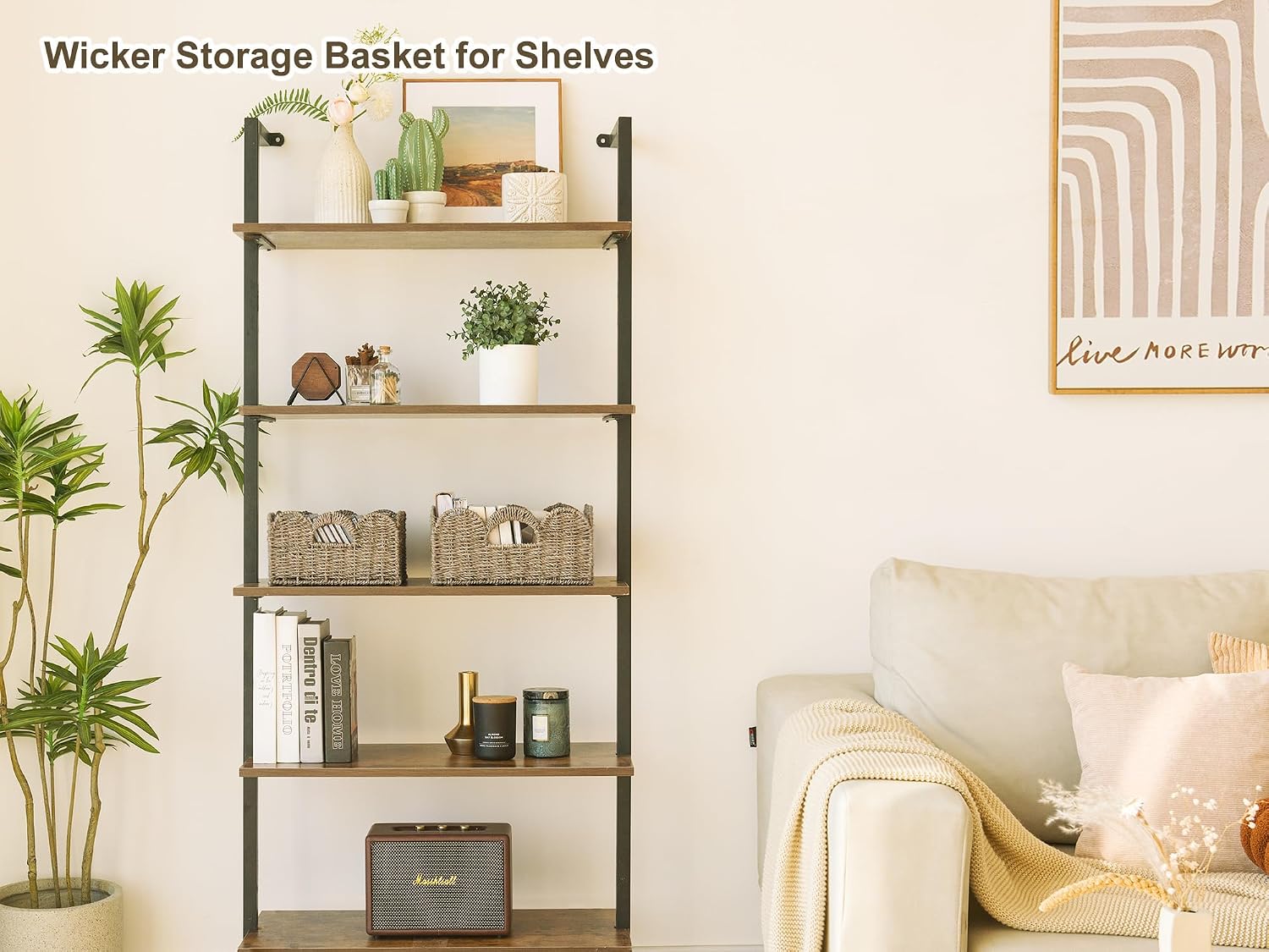 Scalloped Wicker Basket / Natural
