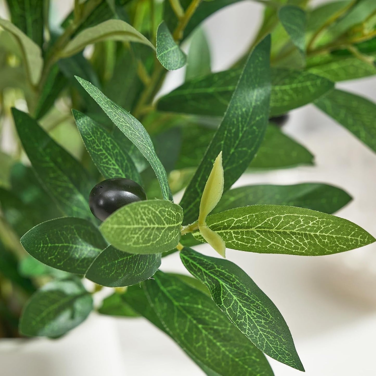 Olive Branches for Vases Artificial Greenery Stems Faux Olive Tree Branch Home / 35 Inch / Set of 4