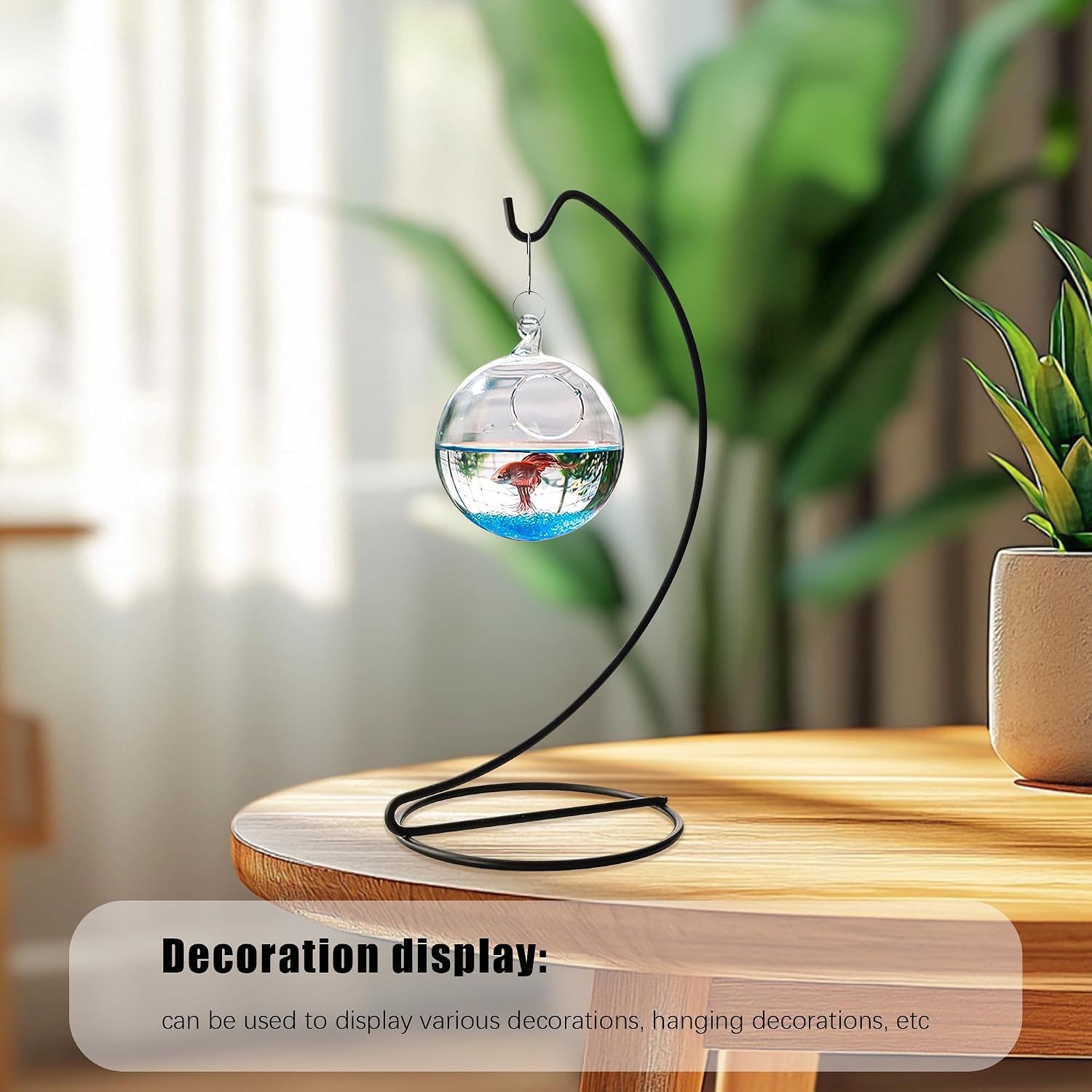 Ornaments Display Stands Glass Crystal Witch Ball Holder Christmas / Black / 9 Inch / Set of 5