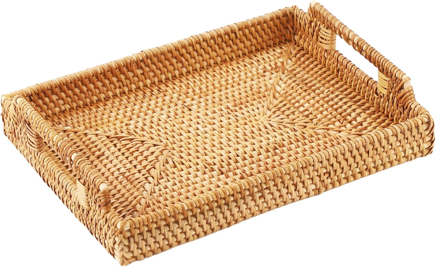 Rattan Serving Tray / 13.4 x 9.4 x 1.7