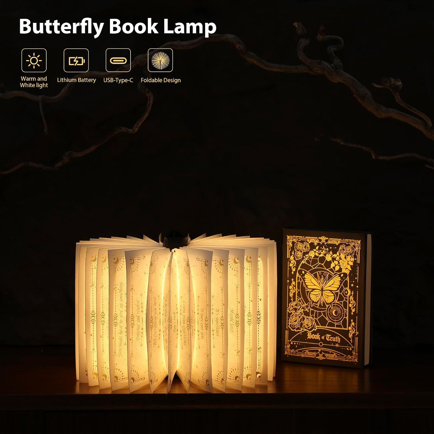 Foldable Paper lamp / Black